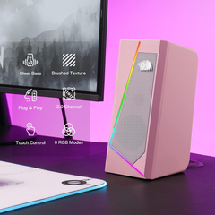Redragon GS520P Gaming Speakers, Pink | GS520P