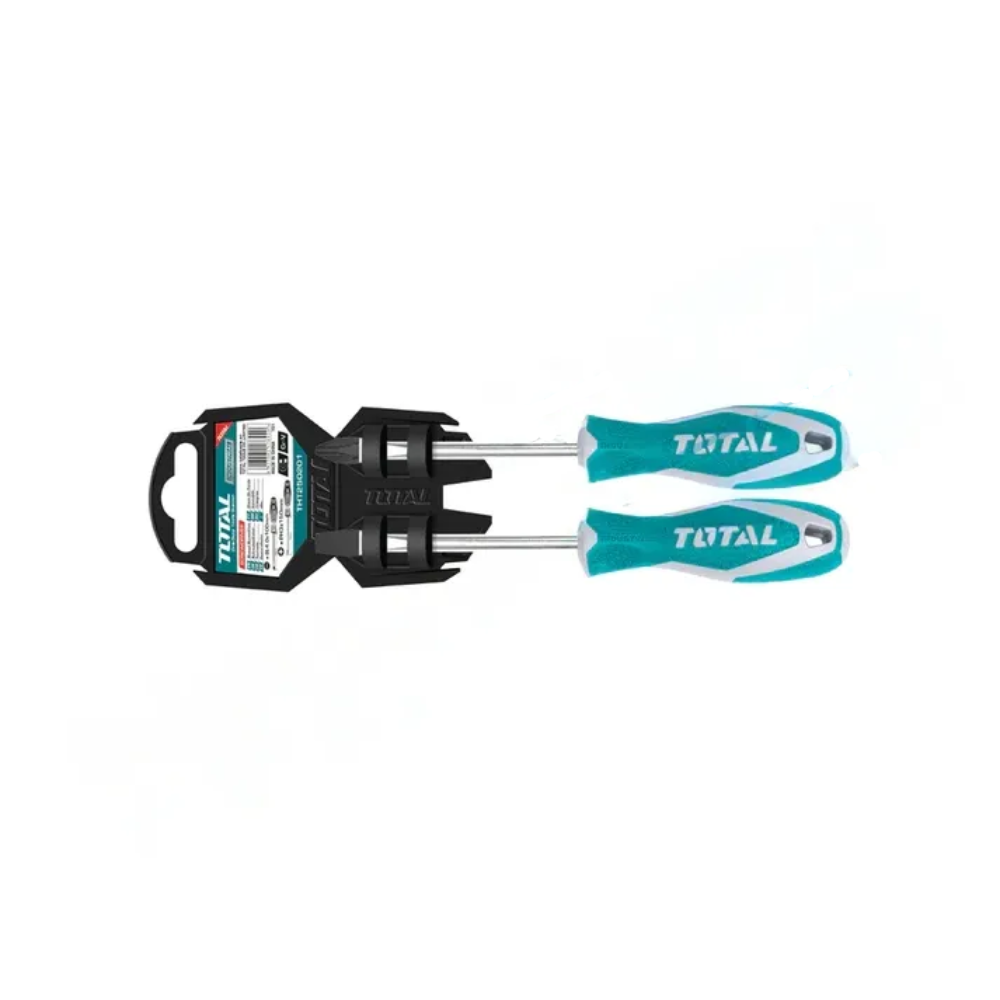 2PC طـقم مفك براغي شق صليب Total