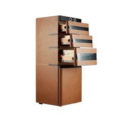 Campomatic Luxury Humidor 1200 Cigar Leather Fingerprint Lock | CH1200LW