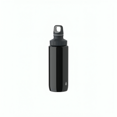 Tefal Drink2go Light Steel- Drop Grey 0,6L Black Screw Lid | K3194212