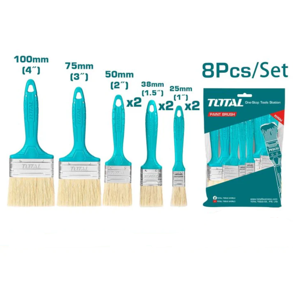 8PCS طقم فراشي دهان Total