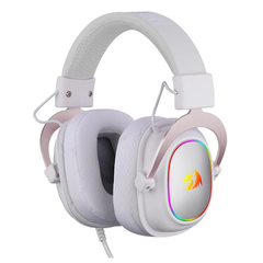 Redragon Zeus X RGB Gaming Headset, White with Rose | H510WR-RGB