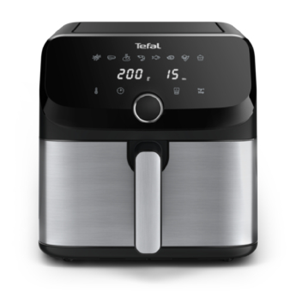 Tefal Easy Fry Mega 7.5L, 10 Presets, Stainless Steel & Black | EY855D40