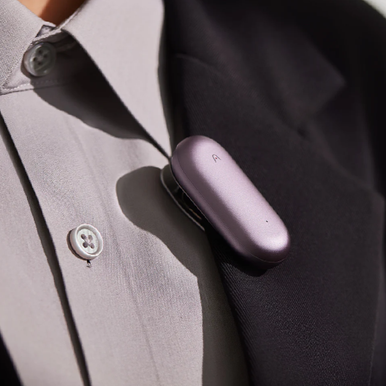 PLAUD NotePin (Sunset Purple) - Wearable AI Voice Recorder & Smart Notetaker