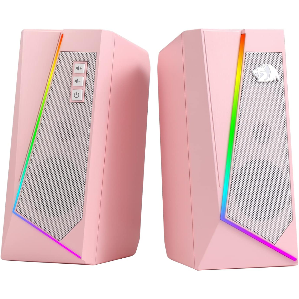 Redragon GS520P Gaming Speakers, Pink | GS520P