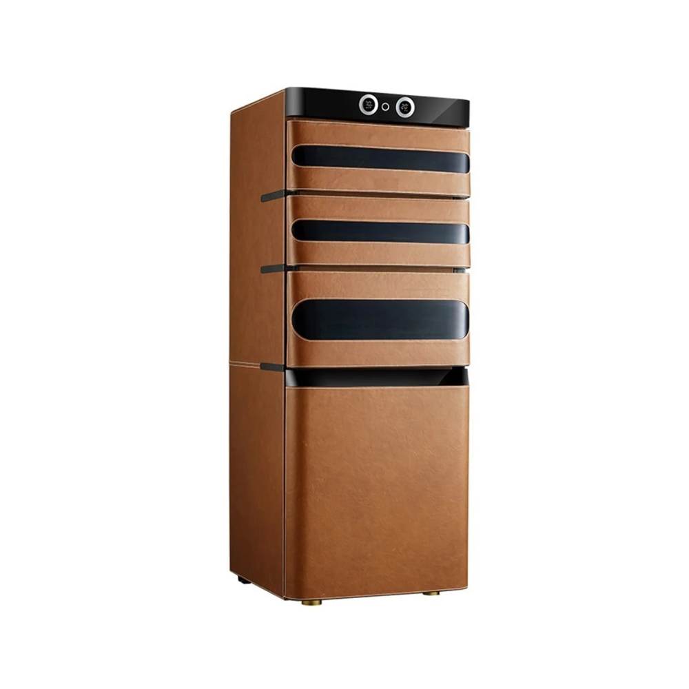 Campomatic Luxury Humidor 1200 Cigar Leather Fingerprint Lock | CH1200LW