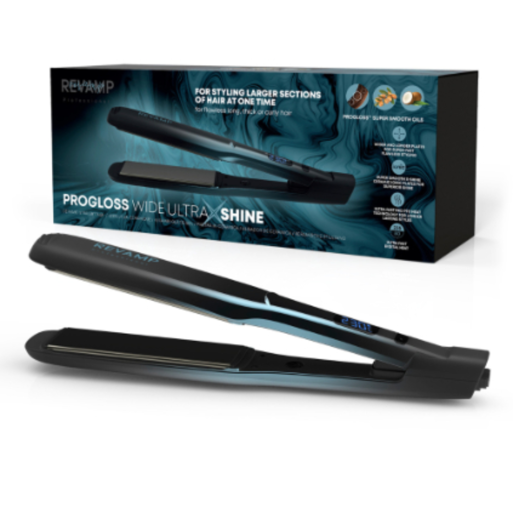 Revamp Progloss Wide Ultra X Shine Ceramic Hair Straightener | ST-2000