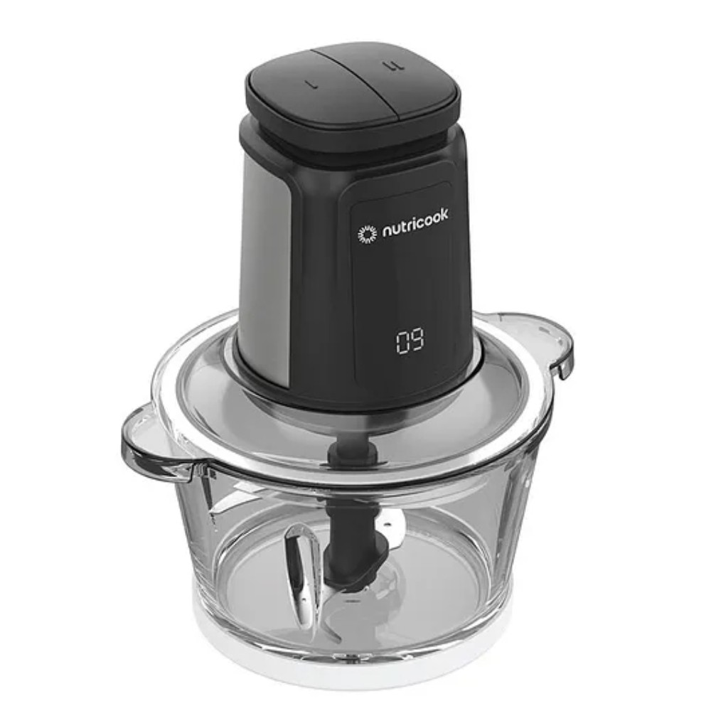 Nutricook Glass & SS XXL Chopper And Mincer | NC-CH2000