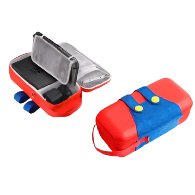 Hard Carrying Case For Nintendo Switch 2 With Storage Pockets for TV Dock, Charger, Games & Controllers - Mario Edition