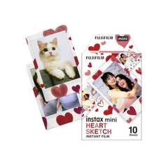 Fujifilm Instax Mini Heart Sketch Film – (pack of 10) | FUJFMINSTAXMINI1PKHSKETCH
