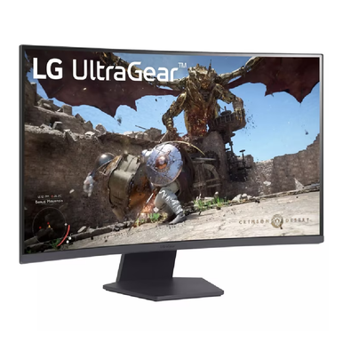 LG 32'' UltraGear™ QHD 180Hz 1ms AMD FreeSync™ HDR10 1000R Curved Gaming Monitor | 32GS60QC-B