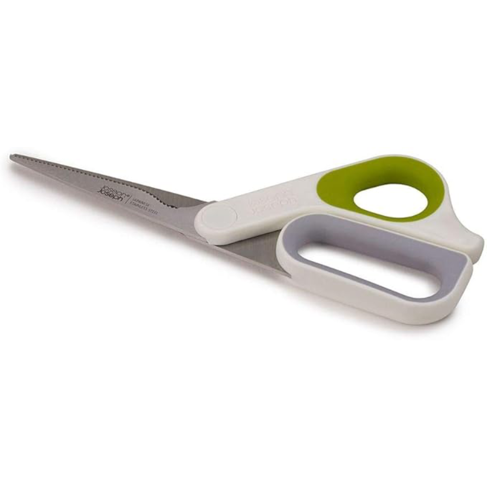 Joseph Joseph PowerGrip Kitchen Shears Scissors with Thumb Grip and Herb Stripper | 10302