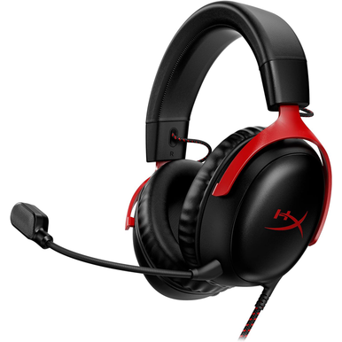 HyperX Cloud III – Gaming Headset for PC - Black & Red (Open Box)