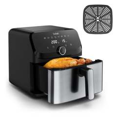 Tefal Easy Fry Mega 7.5L, 10 Presets, Stainless Steel & Black | EY855D40