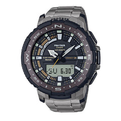 Casio PRO TREK Bluetooth Fishing Titanium Watch - Grey | PRT-B70T-7DR