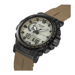 Casio PRO TREK Solar Climbing Watch - Black/Brown | PRW-61LD-5DR
