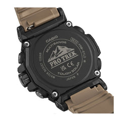 Casio PRO TREK Solar Climbing Watch - Black/Brown | PRW-61LD-5DR