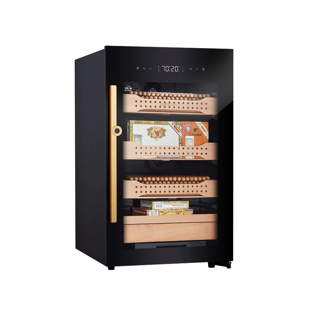 Campomatic Cigar Humidor 850 Fingerprint Lock Cedar Wood | CH850