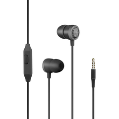 Promate Metallic HiFi Stereo In-Ear Wired Earphones | INGOT.Black