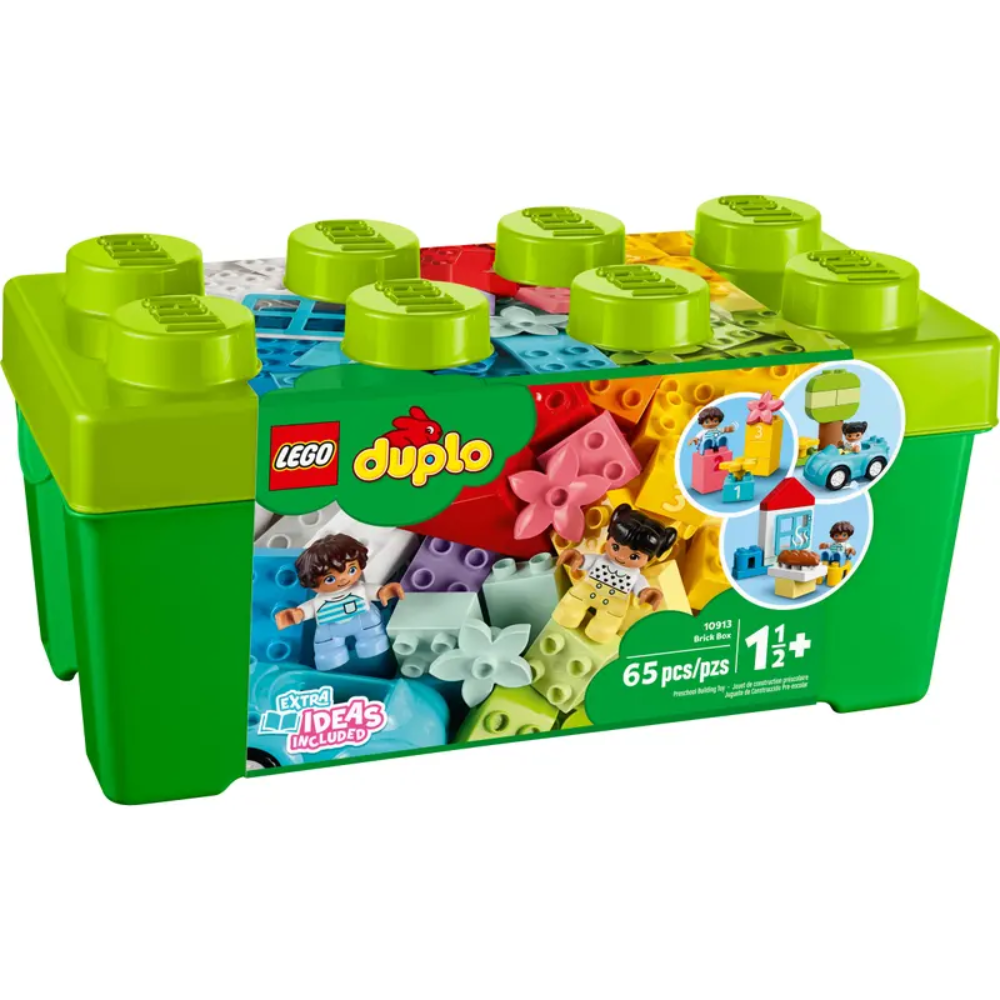 LEGO DUPLO Classic Brick Box 10913 — 65-Piece Building Set for Toddlers 18M+