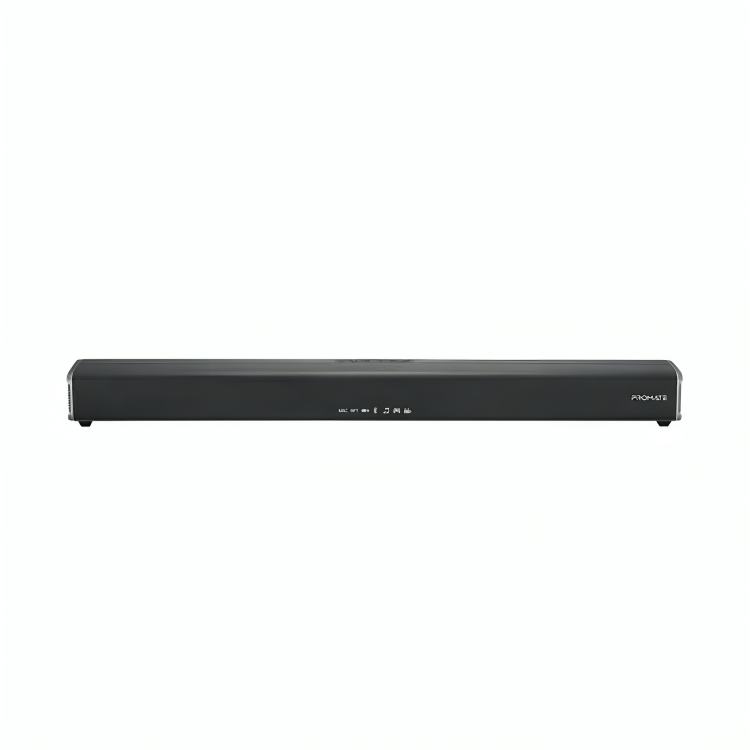Promate 120W Ultra-Slim SoundBar with Built-in Subwoofer - Black | CastBar-120
