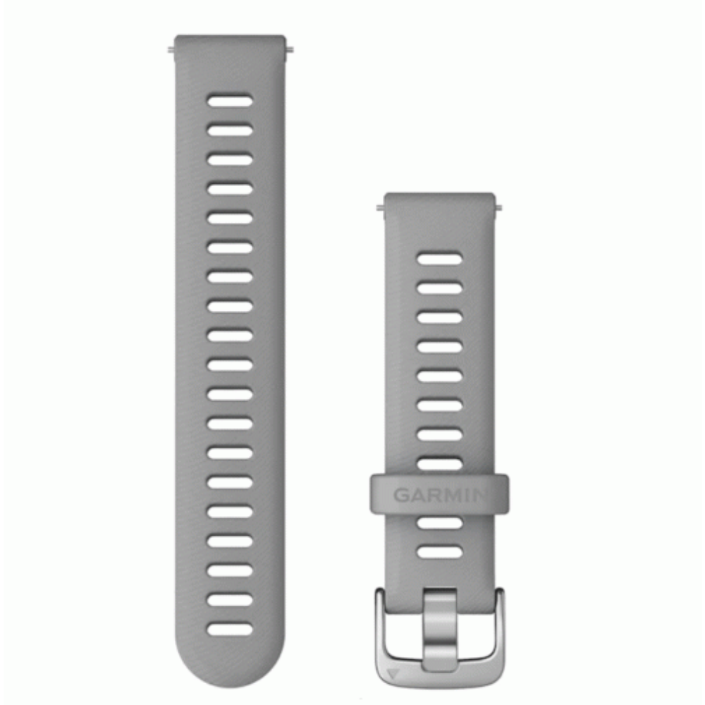 Garmin Quick Release Bands (18 mm) Powder Grey, Silver Hardware | 010-11251-3G
