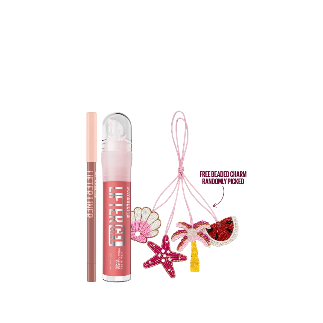 Maybelline New York Lifter Gel x Lifter Liner Lip Makeup Bundle with Free Charm | UBVD85A-1