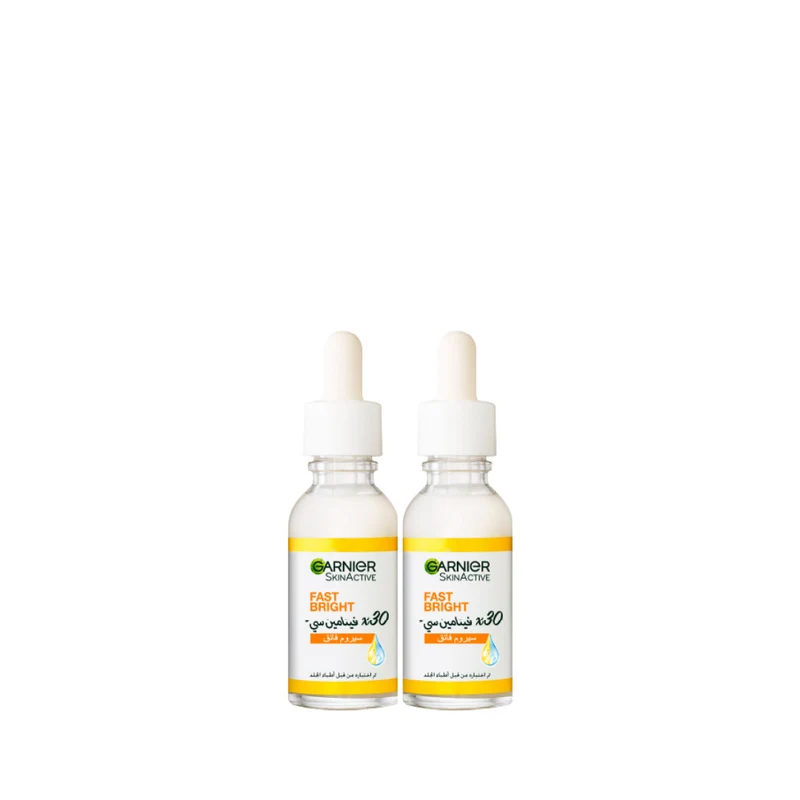 Garnier Skin Active Fast Bright Vitamin C Serum Duo Bundle