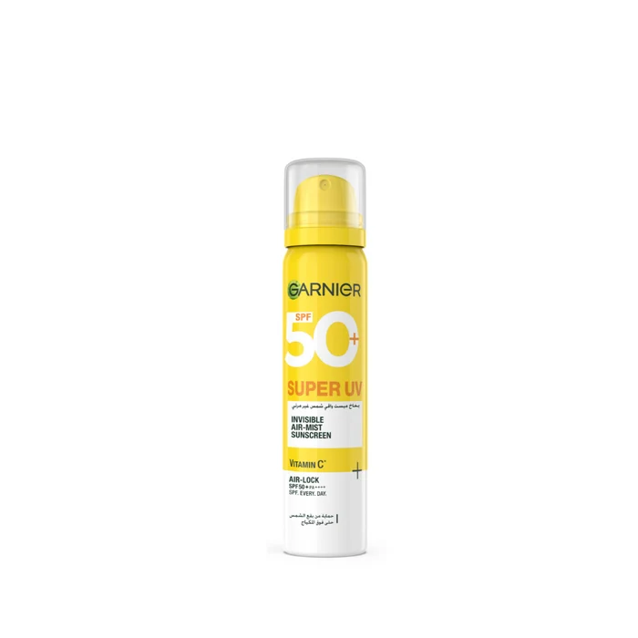 Garnier Super UV Invisible Air Mist Face & Body Sunscreen SPF50+ 75ml