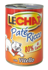 LeChat Adult Paté Ricco Wet Cat Food - 400g
