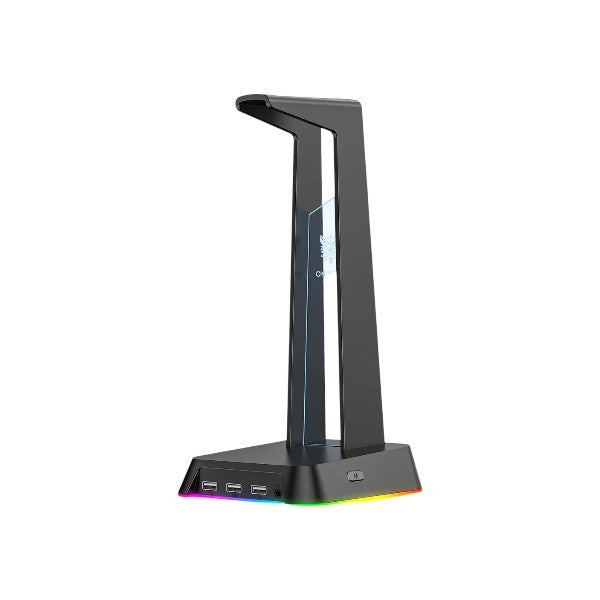 ONIKUMA ST2 RGB Gaming Headphone Stand with 3 USB and 3.5mm AUX Ports - Black