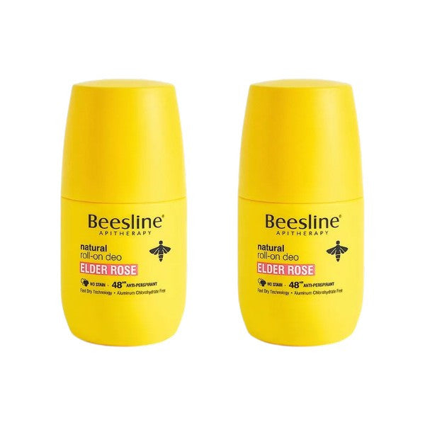Beesline Natural Roll-On Deo - Elder Rose Special Offer