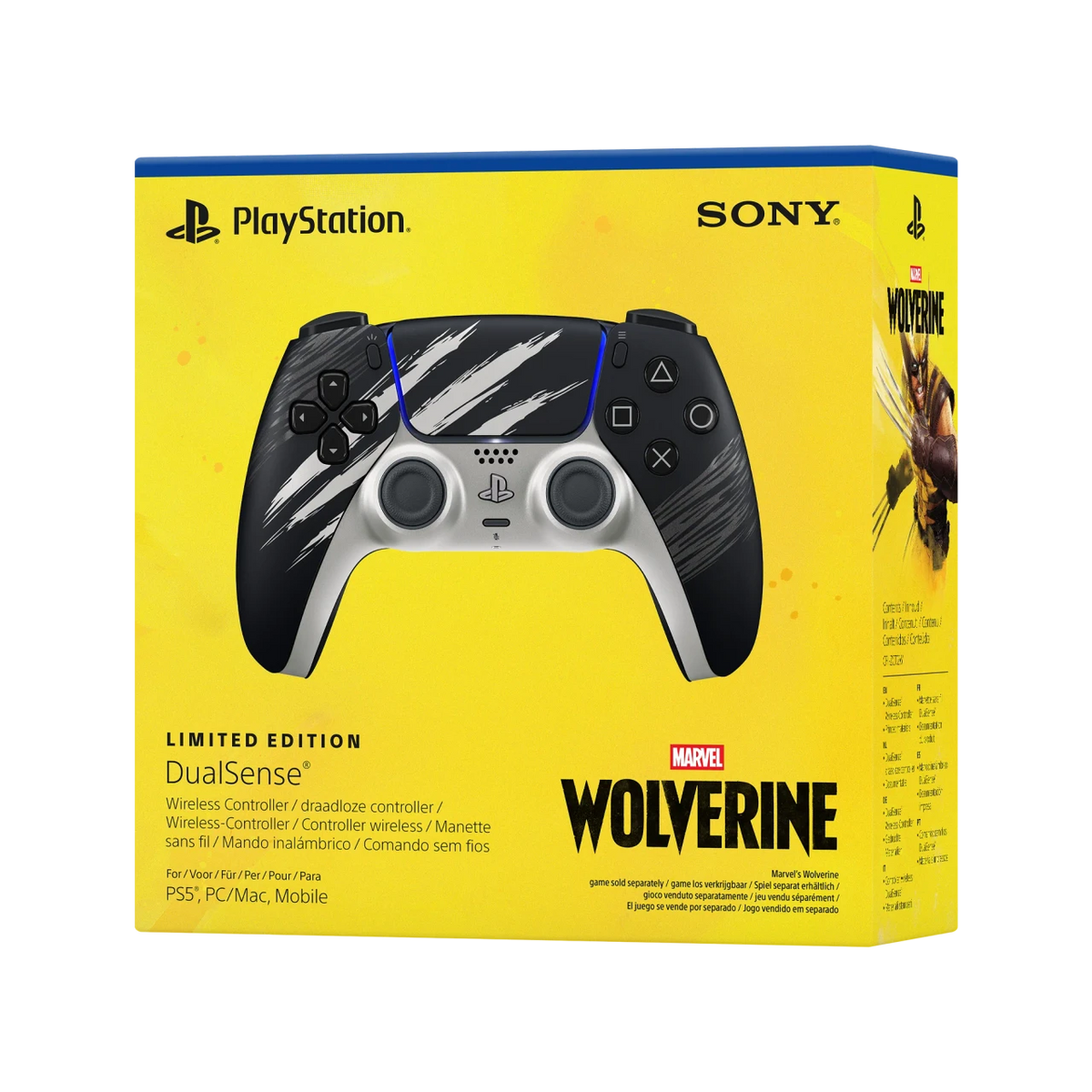 Sony PS5 DualSense Wireless Controller Marvel’s Wolverine - Adamantium Limited Edition