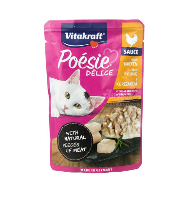 Vitakraft Poésie Délice DéliSauce Chicken Fillet Cat Food - 85g | 200980