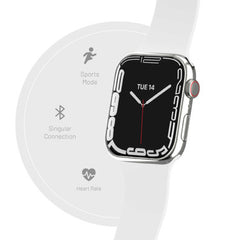 Porodo Smart Watch Series 8 ,Silver | PD-SW8PALU-SL