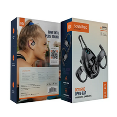 Porodo Soundtec Octopus Open-Ear Wireless Earbuds - Black | PDSTLO07
