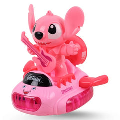Stitch Speedboat Electric Light & Sound Rotating Toy - Pink | LT377972