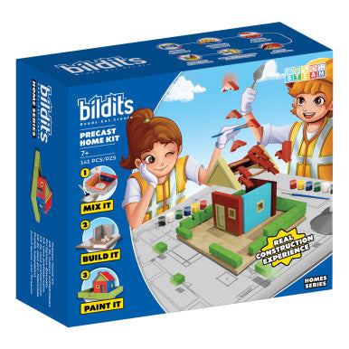 Bildits Precast Home Kit DIY Construction Set - 141 Pieces