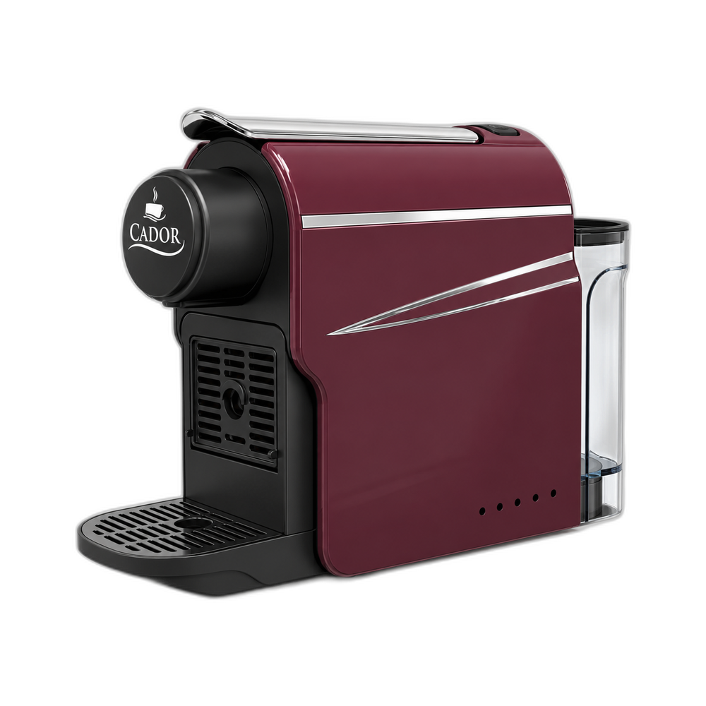 Cador Prima Espresso Machine Burgundy | CA-107