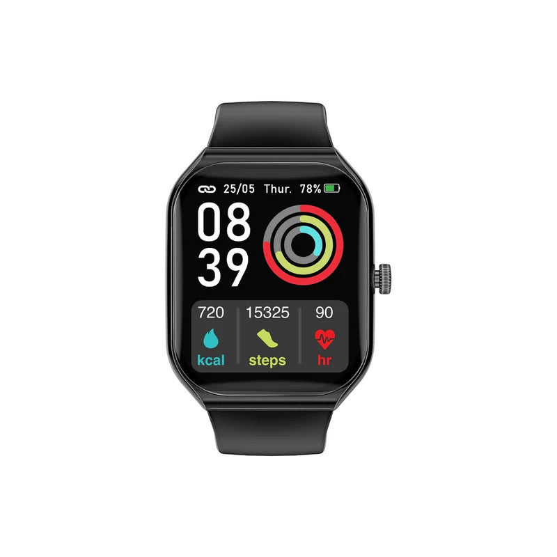 Promate 1.96" Fitness Tracker Smartwatch with BT Calling | PROWATCH-AM19.BLACK