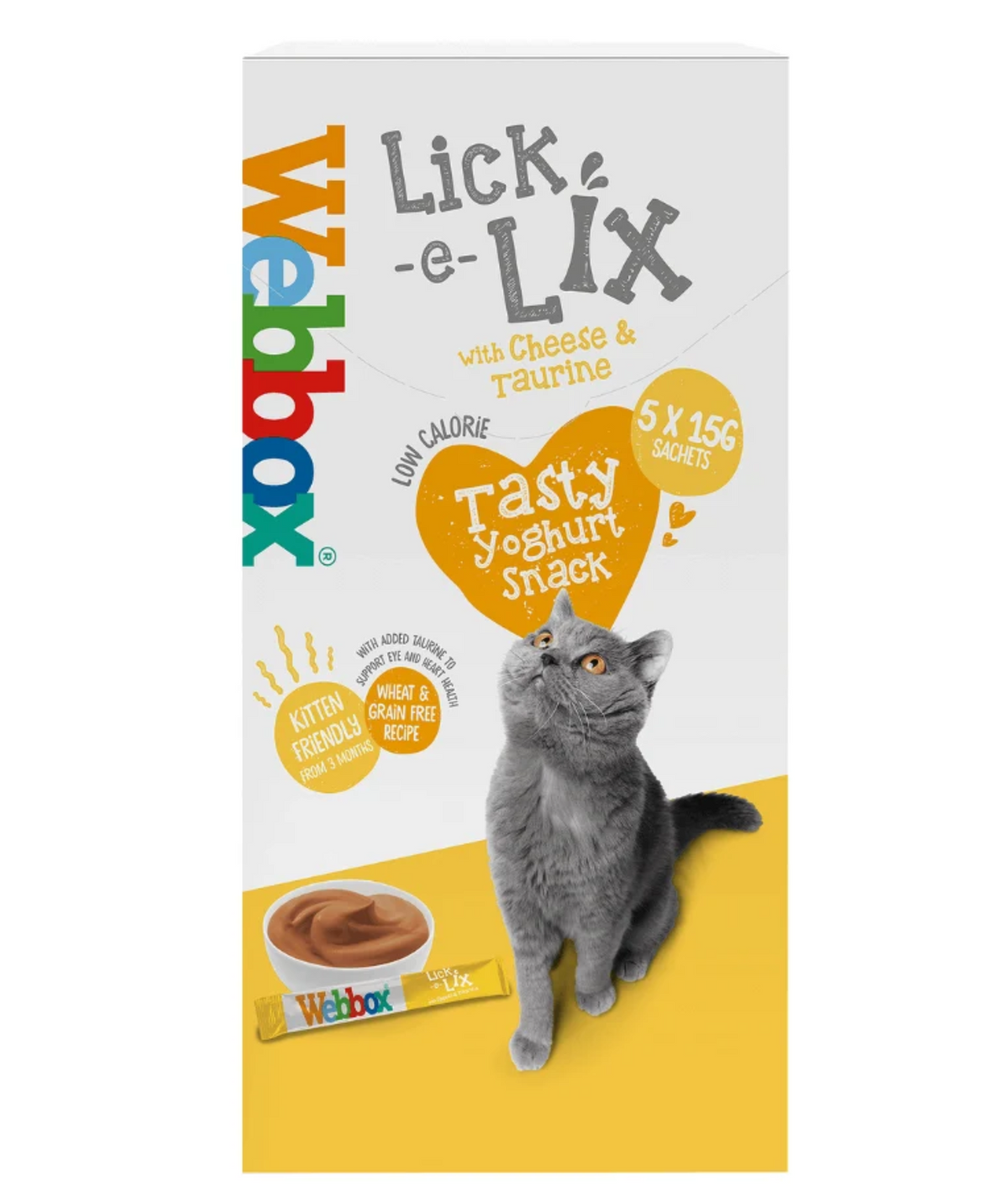 Lick-e-Lix Cream Cheese & Taurine Treats 5 Sachets