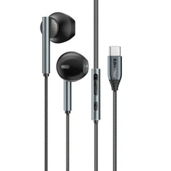 PROMATE High Fidelity USB-C ENC Stereo Wired Earphones - Black | Laxi-S