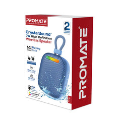 Promate CrystalSound 7W High-Definition Wireless Speaker - Blue | Tingz