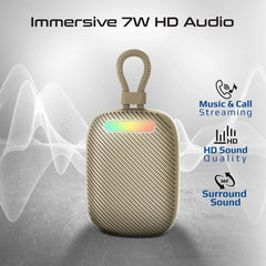 Promate CrystalSound 7W High-Definition Wireless Speaker - Bronze Titanium | Tingz