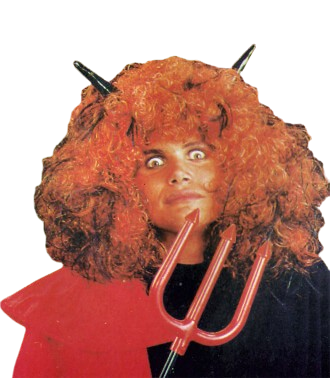 Red Devil Wig with Horns | AL44510