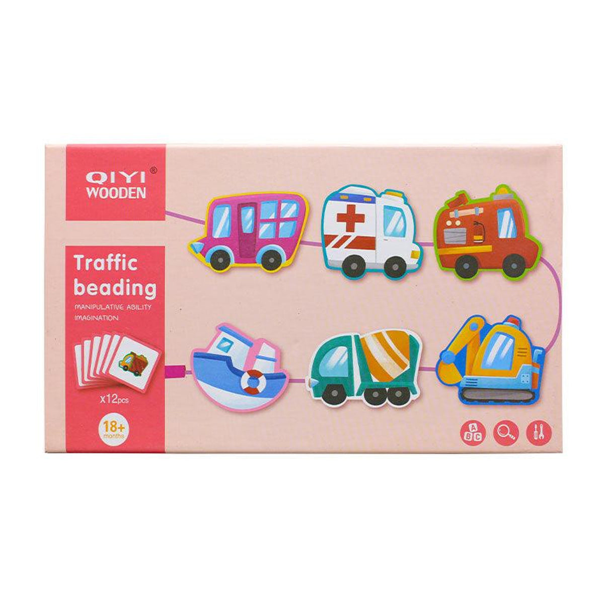 QIYI Wooden Traffic Beading Toy | WD2135Y