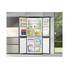 Hisense Refrigerator 4 Doors 22CF 475L Inverter Mirror Black | RQ5G470SBB3