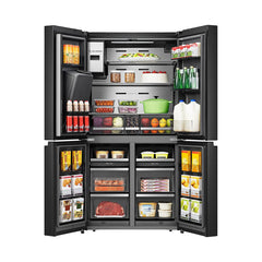 Hisense Refrigerator 4 Doors 26 Cu.Ft Food Inventory Black Steel | RQ759N4IBU1
