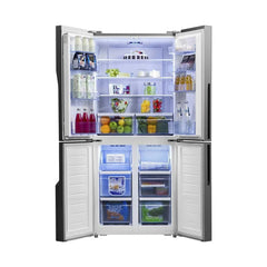 Hisense Refrigerator 4 Doors 26 Cft Inverter Mirror Black | RQ7G560NABA