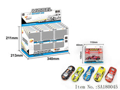 1:50 Die-Cast Pull-Back Police Car | JM608-B
